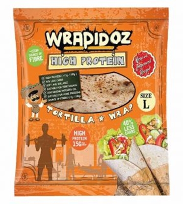Picture of WRAPIDOZ 4 WRAPS HIGH PROTEIN 25CM